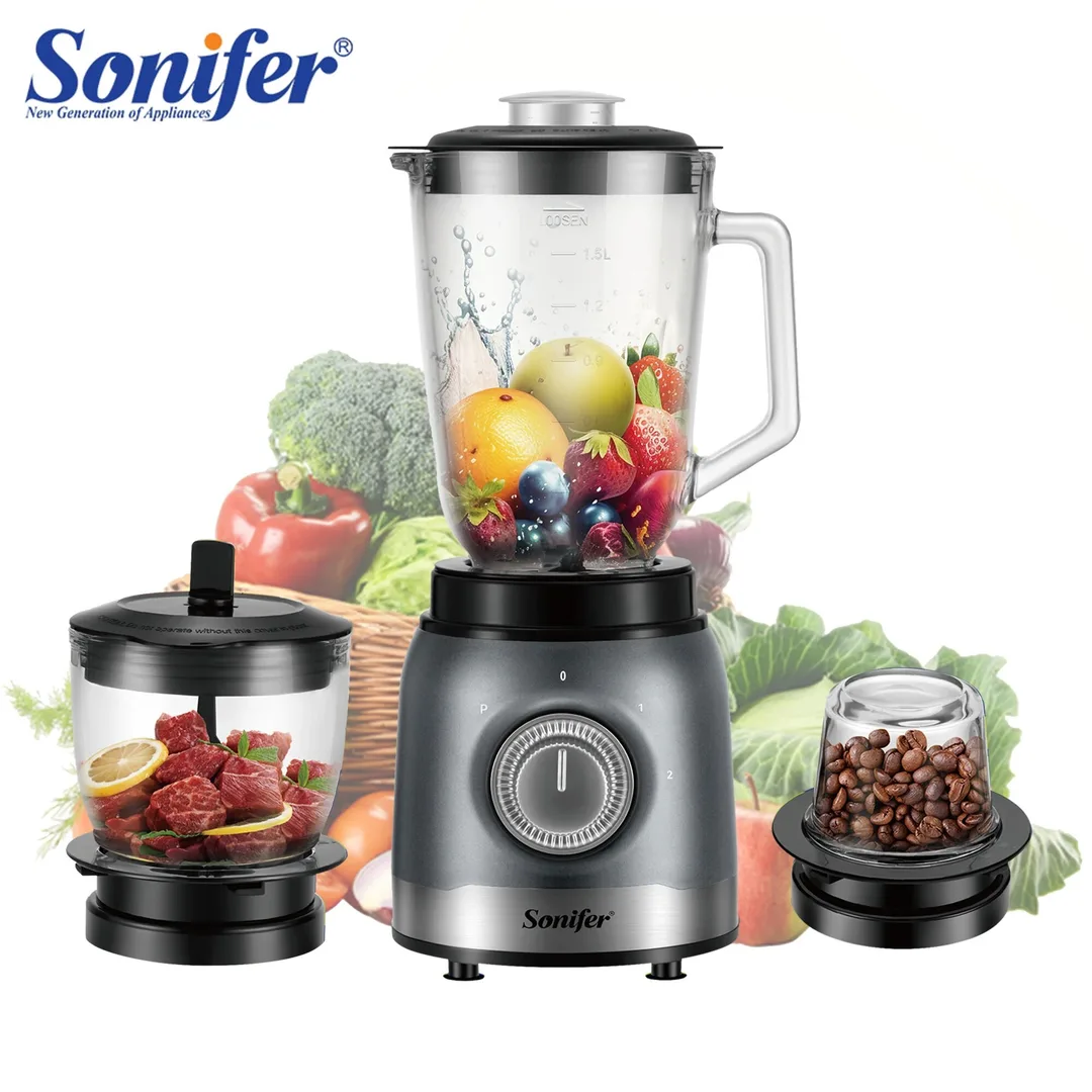 Blender-измельчитель-кофемолка Sonifer SF-8125, многофункциональное устройство