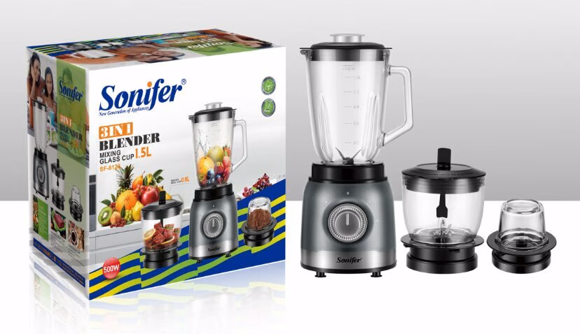 Blender-измельчитель-кофемолка Sonifer SF-8125, многофункциональное устройство - 2