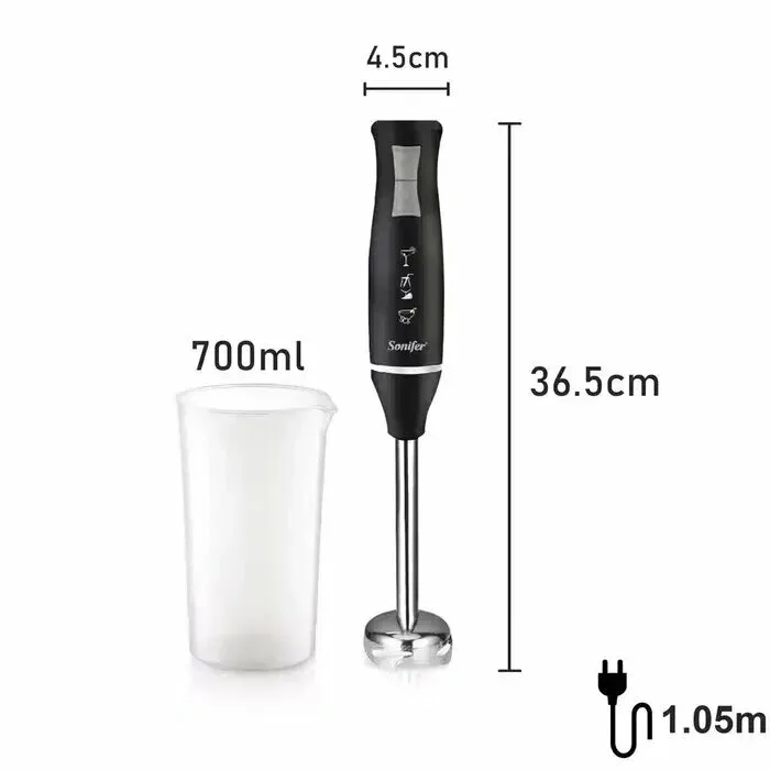 Qo'l blenderi Sonifer SF-8026, мощность 400 Вт, 2 скорости.