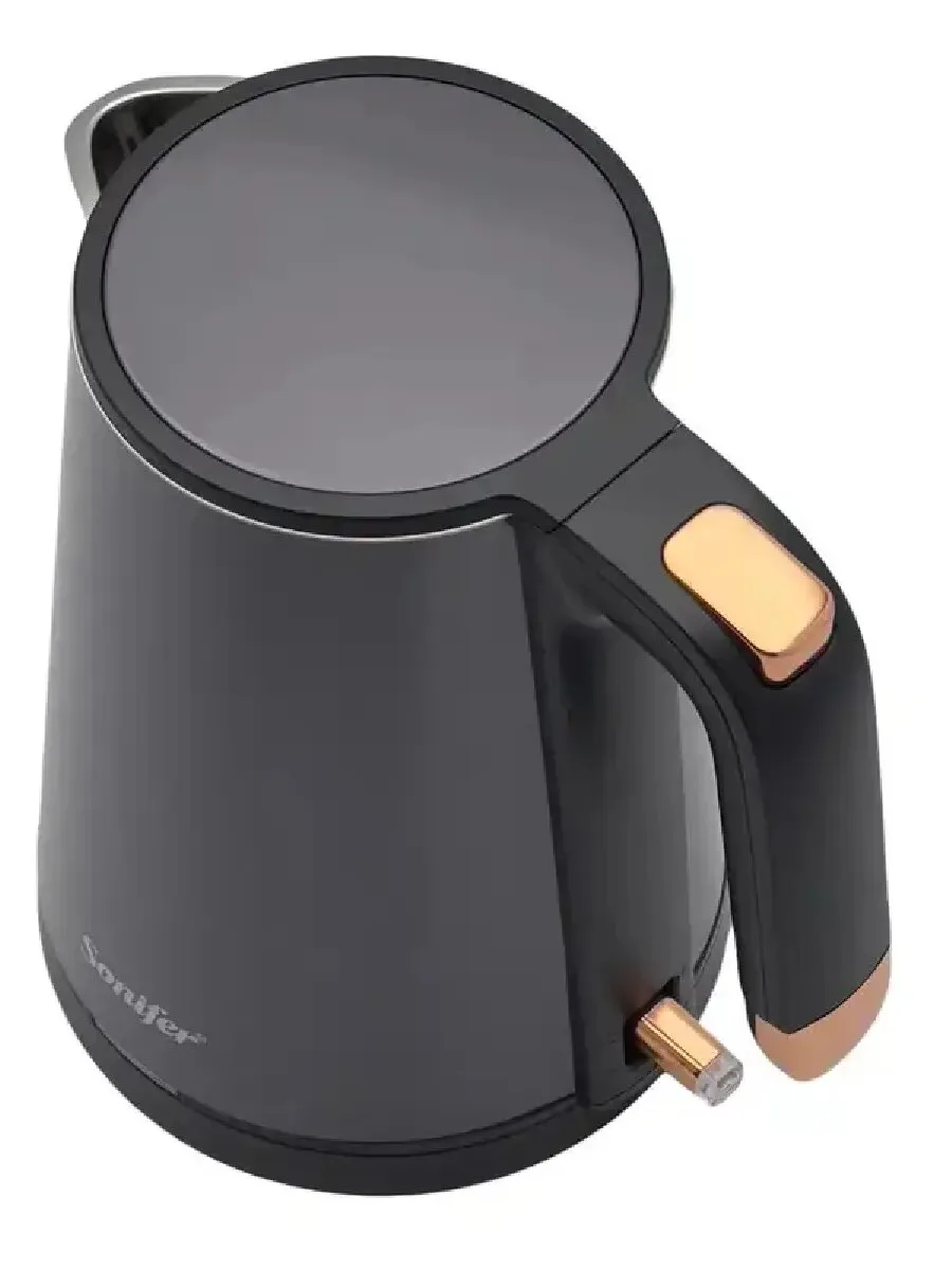 Чайник Sonifer SF-2111, металлический, блокировка без воды, 1л