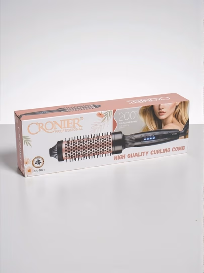 Cronier CR-2071 Professional elektr taroq brash, 200W, keramik qoplama va harorat indikatori bilan - 6