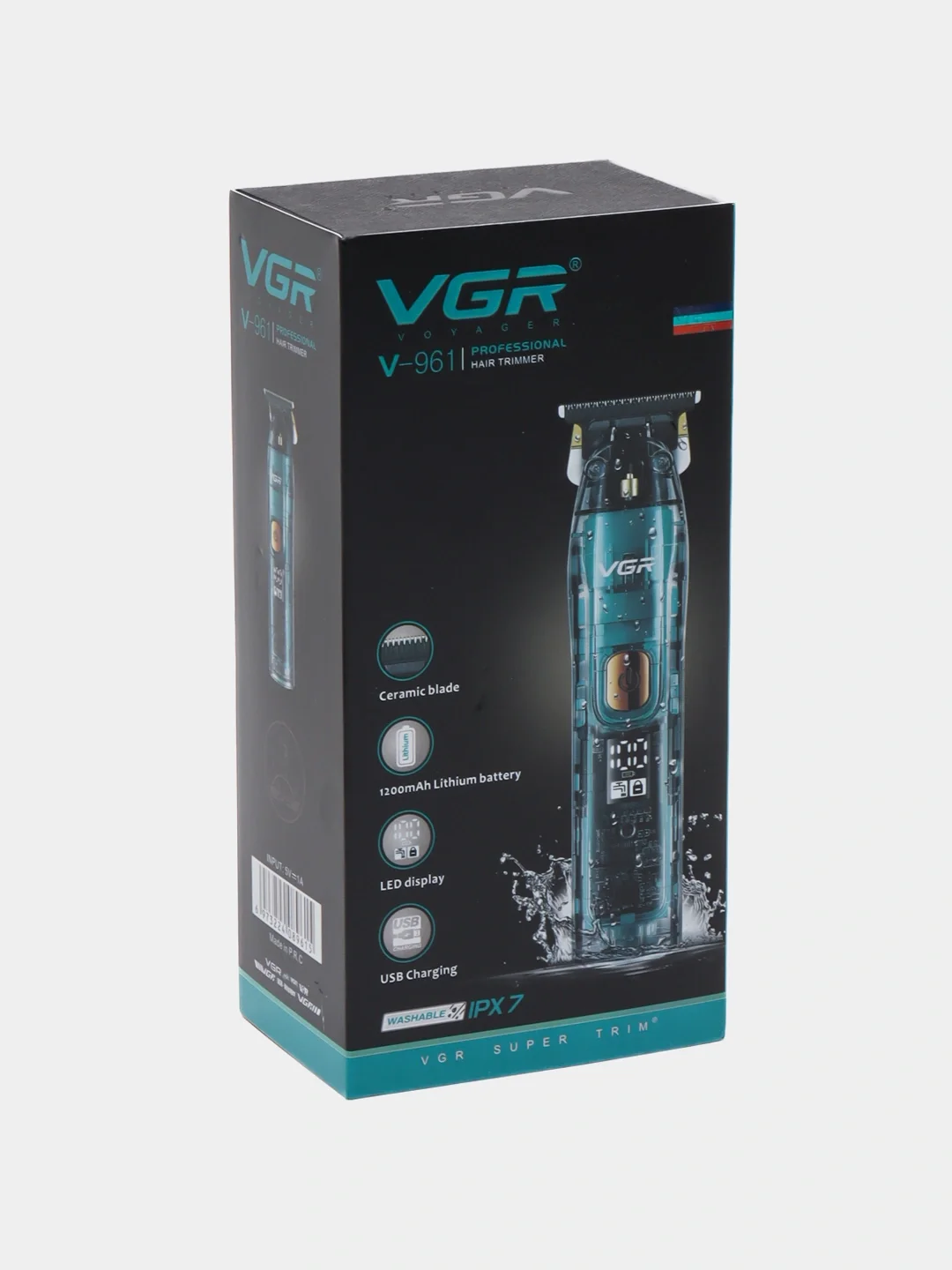VGR V-961 Trimmer: Keramika Pichoqli, 1200mAh Li-Ion, USB - 3