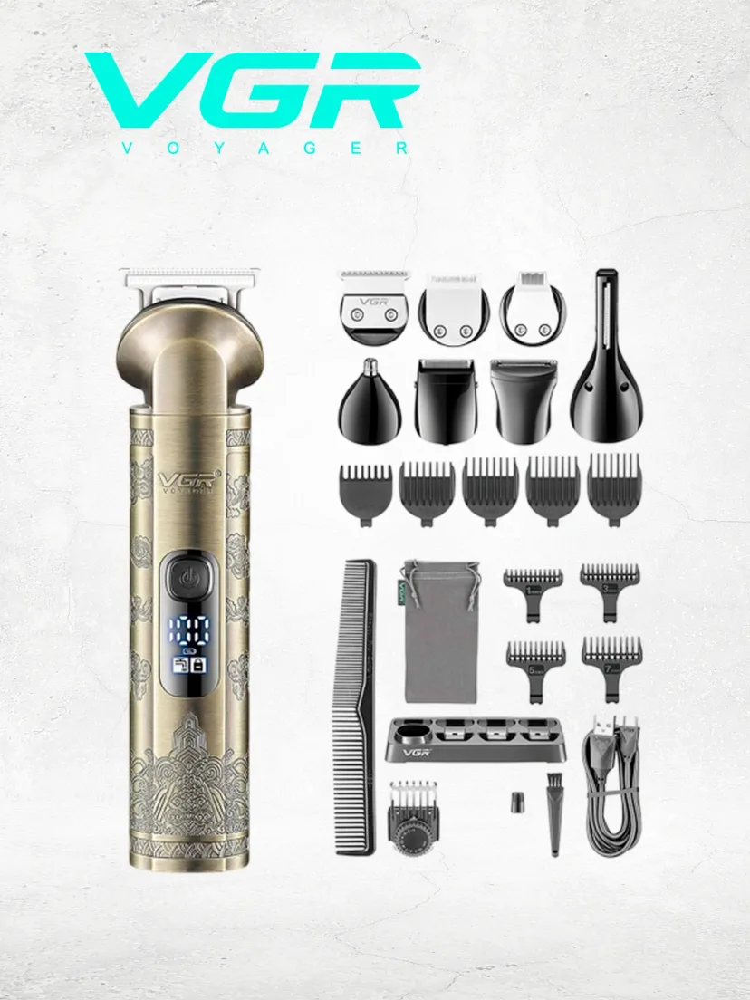 VGR VGR-110 Professional soch-soqol olish mashinasi, USB quvvatli