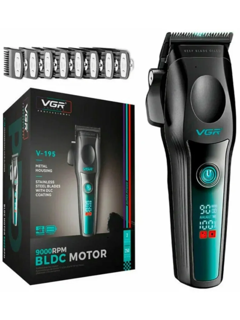 VGR V-195专业 soch-siqal trimmeri: BLDC motor, DLC pichoq