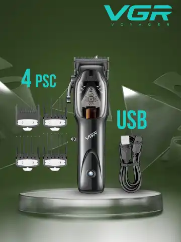 VGR V-653 Soch-Soqol Trimeri, DLC Pichoqlar, 2500mAh Batareya, 100 Daqiqa Ish Vaqti