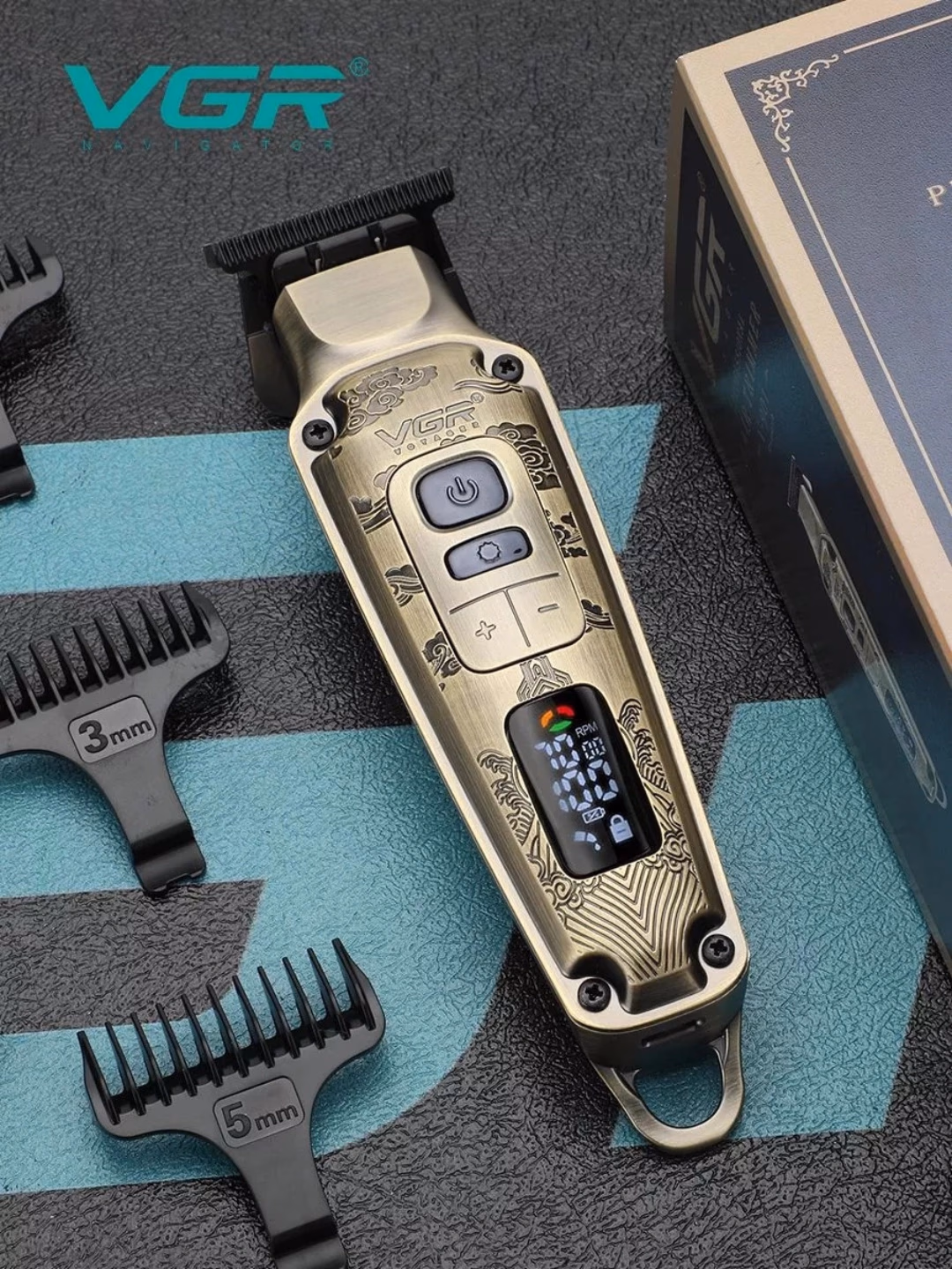 VGR V-901 Trimmer: 50 Sovutish, 300 Minut ishlaydi, USB