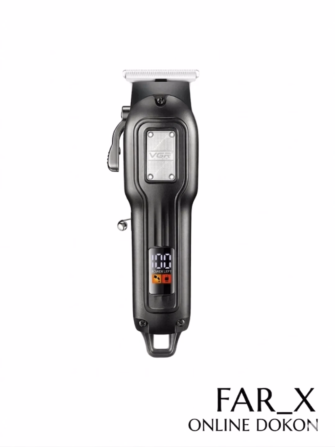 VGR V-918 trimmer: zanglamaydigan po'lat, USB, displey - 2