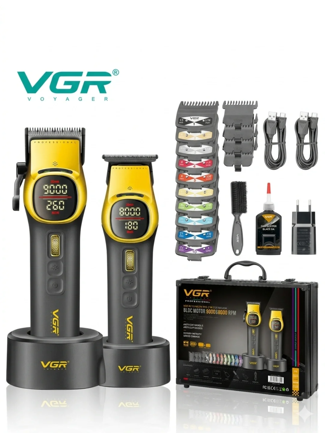 VGR V-885 s2 Ikki Donalik Trimmer va Soch Mashinkasi To'plami - Asosiy rasm