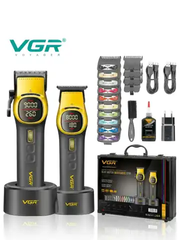 VGR V-885 s2 Ikki Donalik Trimmer va Soch Mashinkasi To'plami