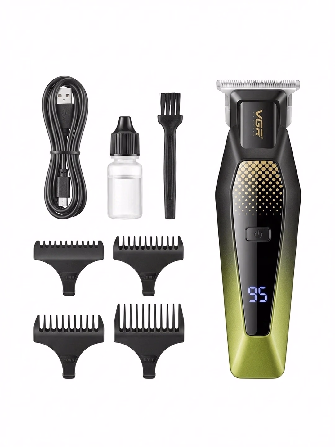 VGR V-253 Professional Soch Va Soqol Olish Mashinkasi USB-C - 2