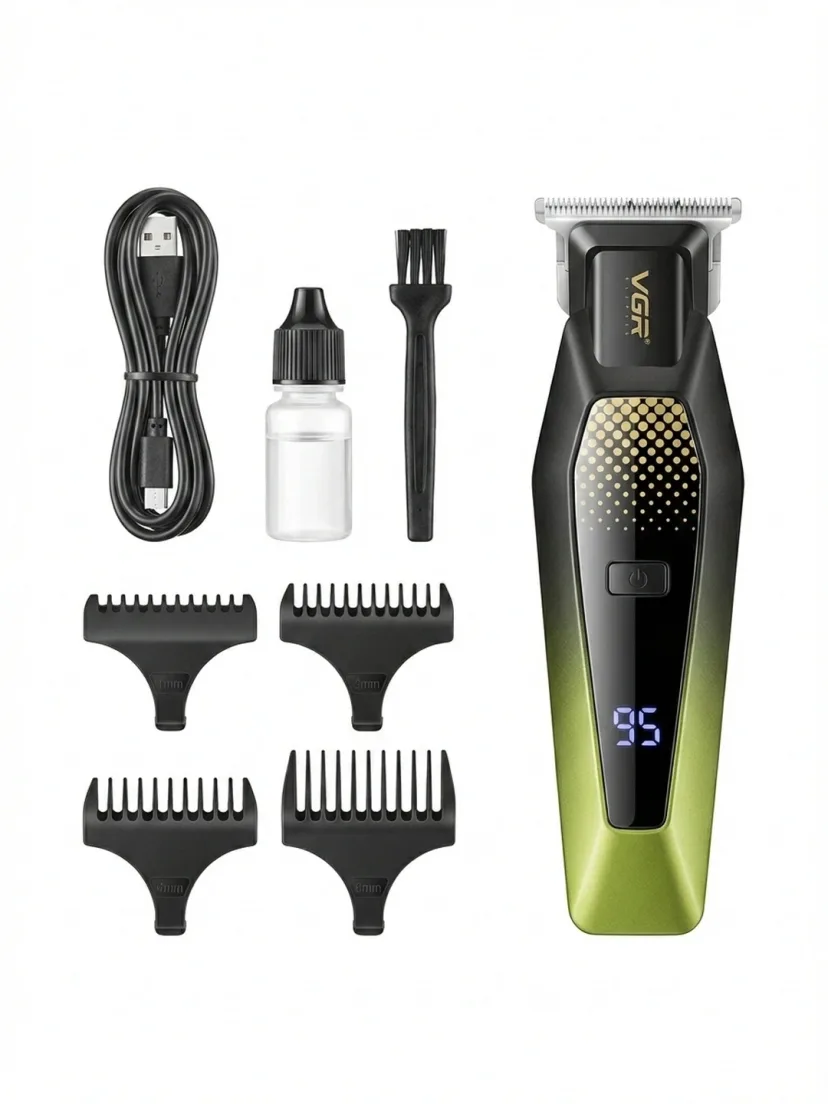 VGR V-253 Professional Soch Va Soqol Olish Mashinkasi USB-C
