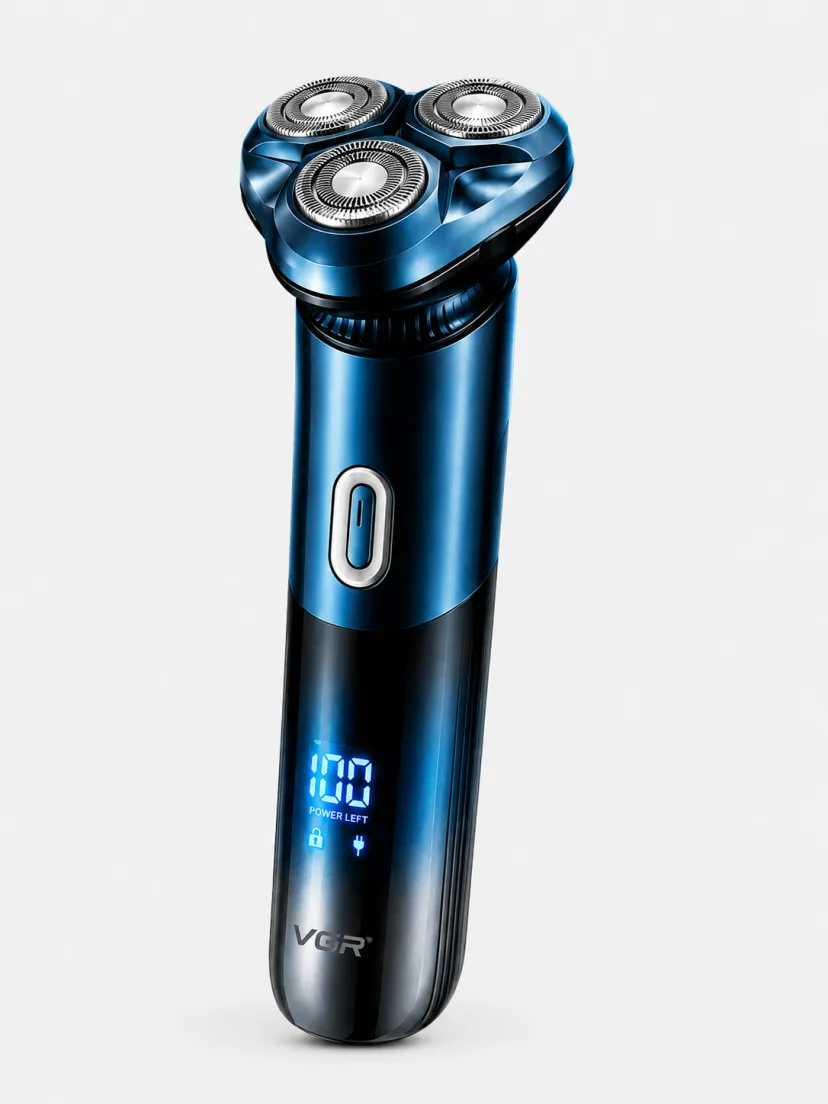 VGR V-302 trimmer: Yapon pichoqlari, 90 kun izli qoplama, USB quvvatli