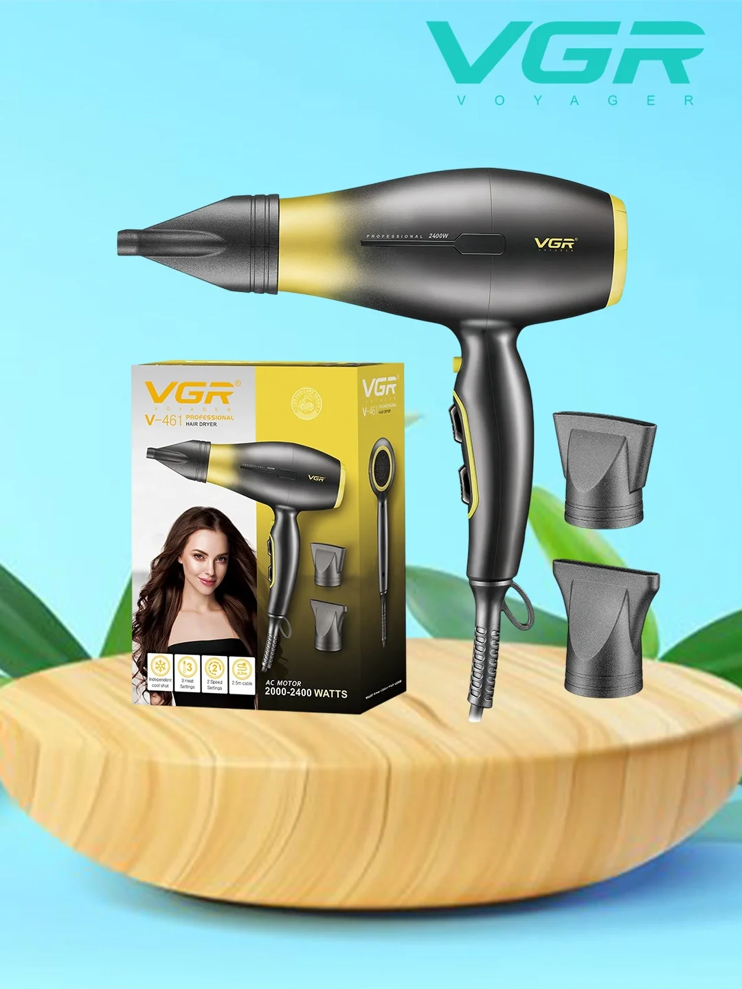 VGR V-461 professional fen, 2400W tezkor sovuq havo - Asosiy rasm