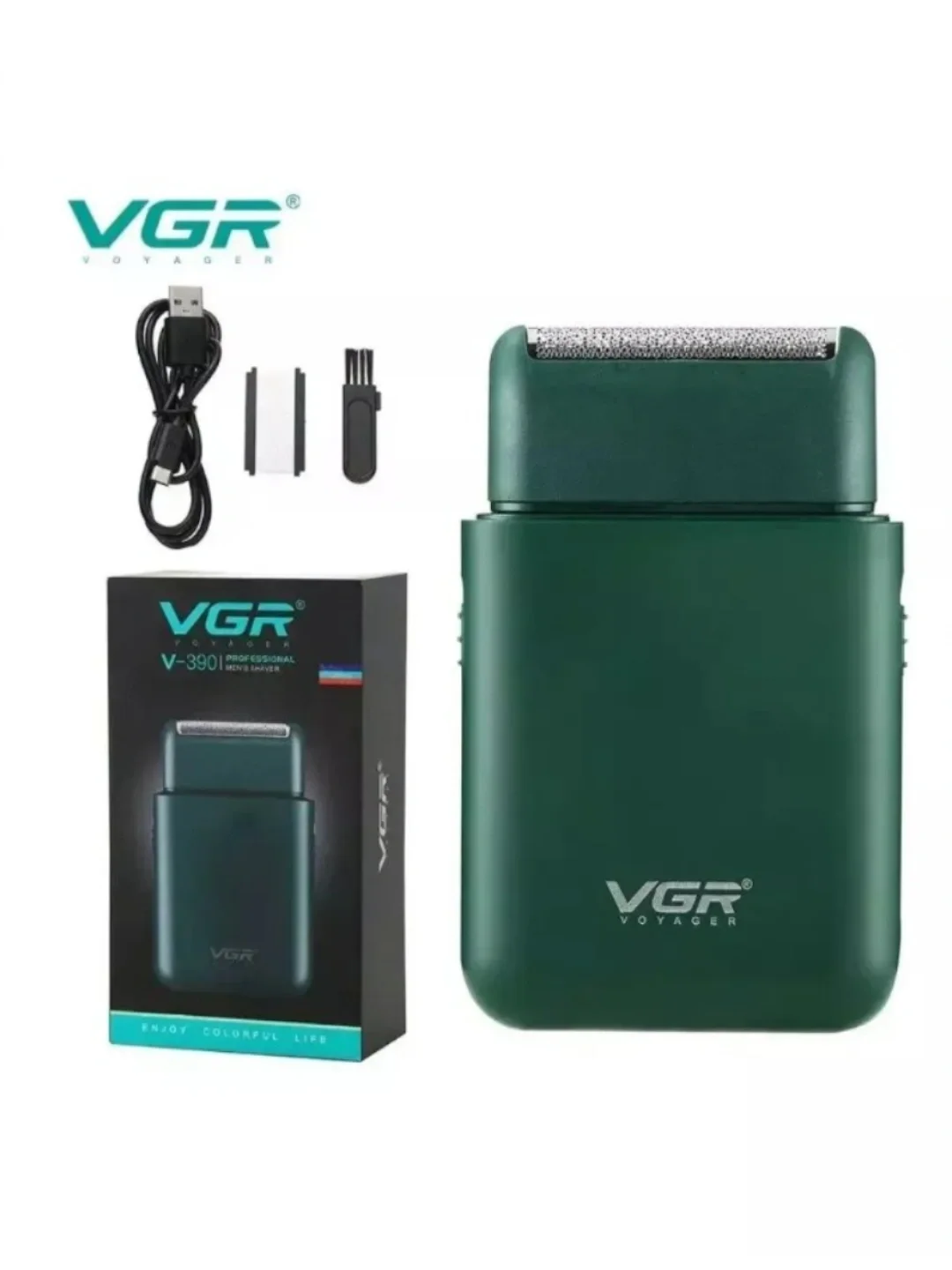 VGR V-390 elektr ustara, portativ, quruq va nam soqol olish uchun, 45 daqiqa avtonom - Asosiy rasm