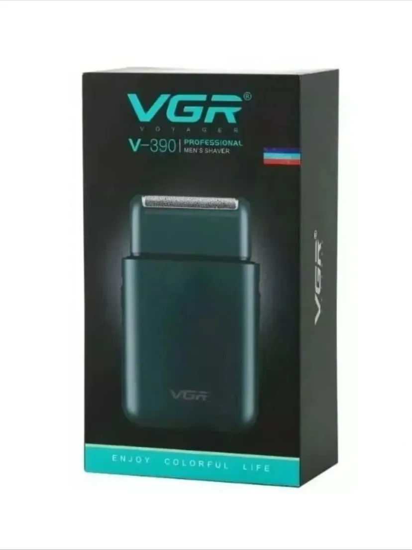 VGR V-390 elektr ustara, portativ, quruq va nam soqol olish uchun, 45 daqiqa avtonom