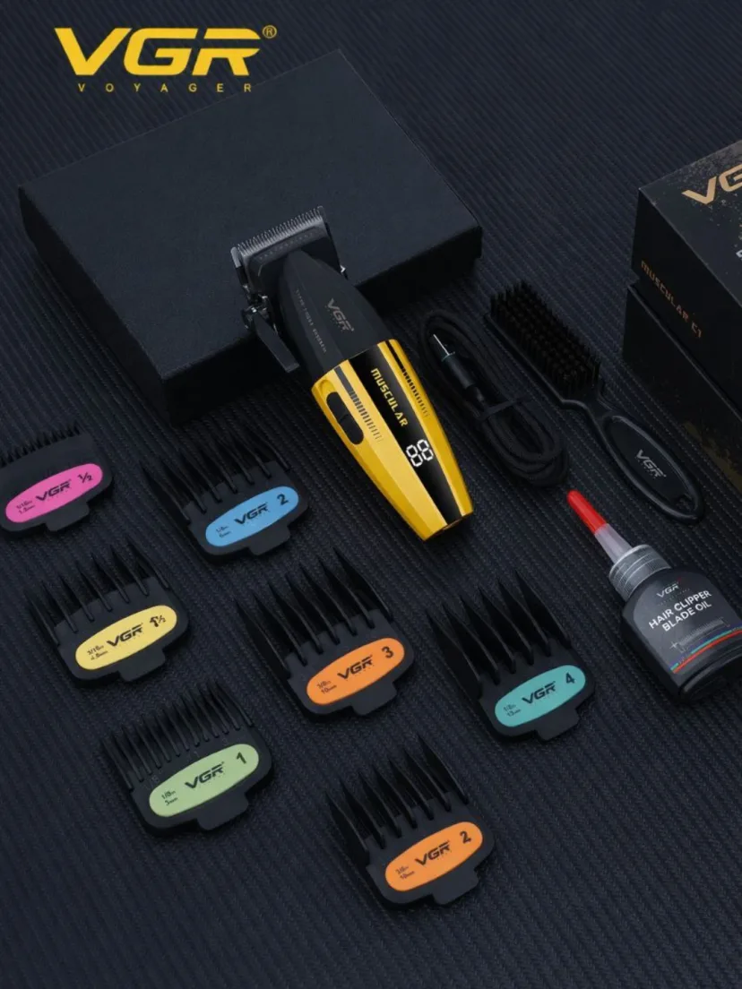 VGR V-615 Burun va Quloq Trimmeri, USB Quvvatlanadigan Zanglamas Po'lat