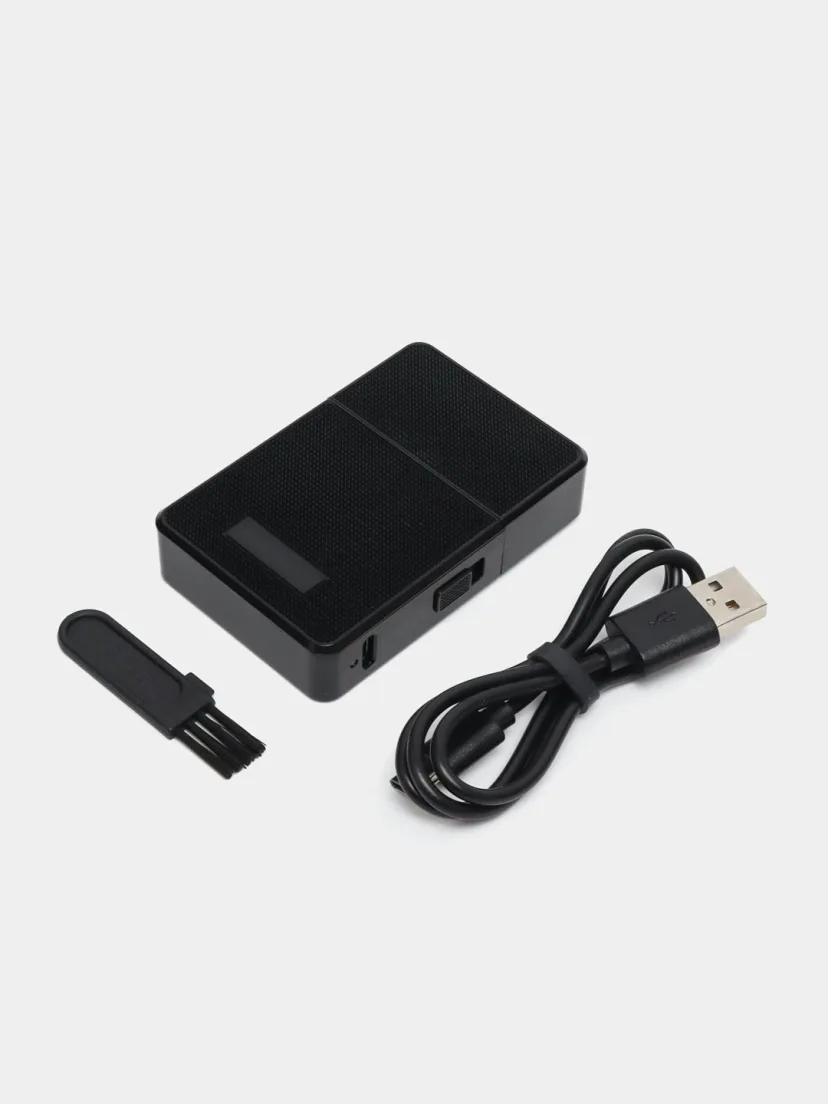 VGR V-376 Elektr Ustara: Karbonli Pichoqli, Ho'l/Kuq Briy, USB