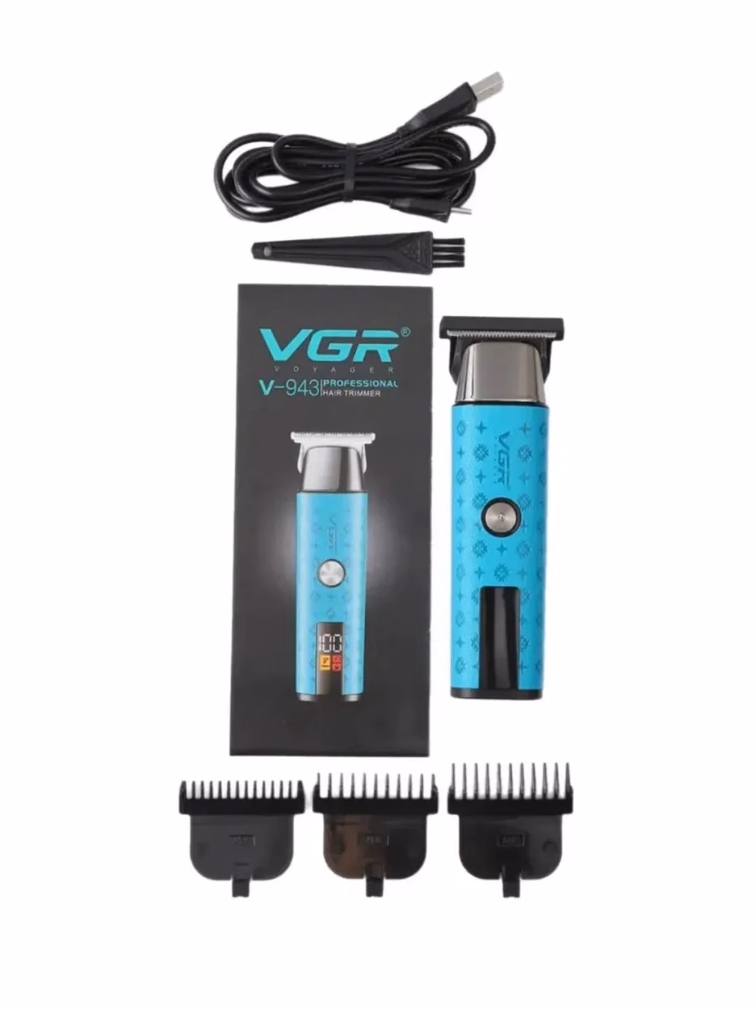 VGR V-185 simsiz soch trimmeri, keramika pichoq, 220 min ishlash - 6