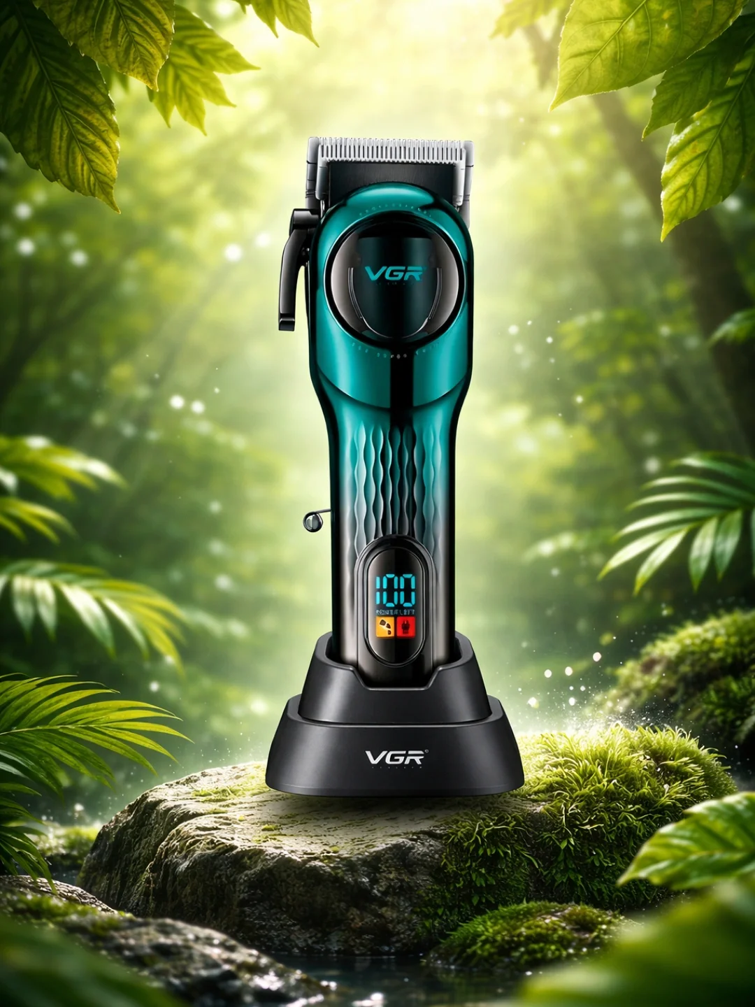 VGR V-383 Professional Elektr Ustara, Zanglamas Po'lat, Batareya 45 daqiqa - 4