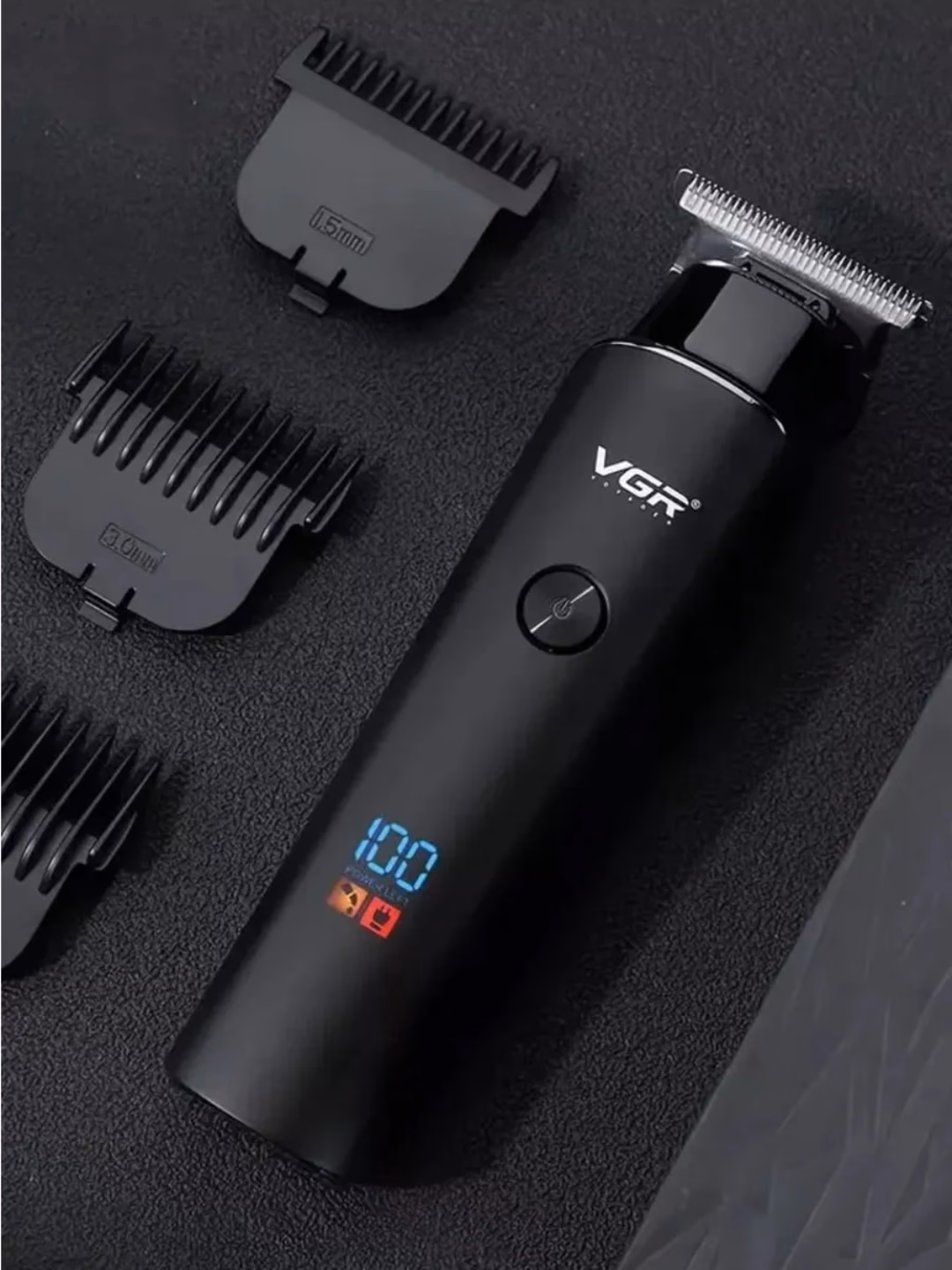 VGR V-9371 Trimmer: 500 daq. batareya, LED ekran, 3 qo'shimcha