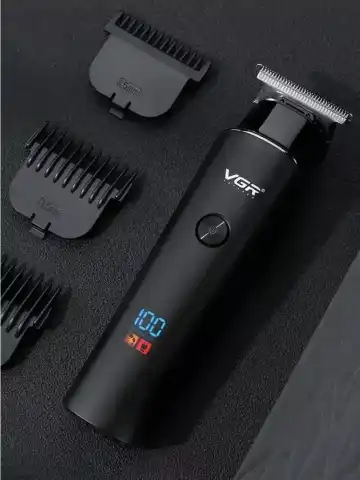 VGR V-9371 Trimmer: 500 daq. batareya, LED ekran, 3 qo'shimcha