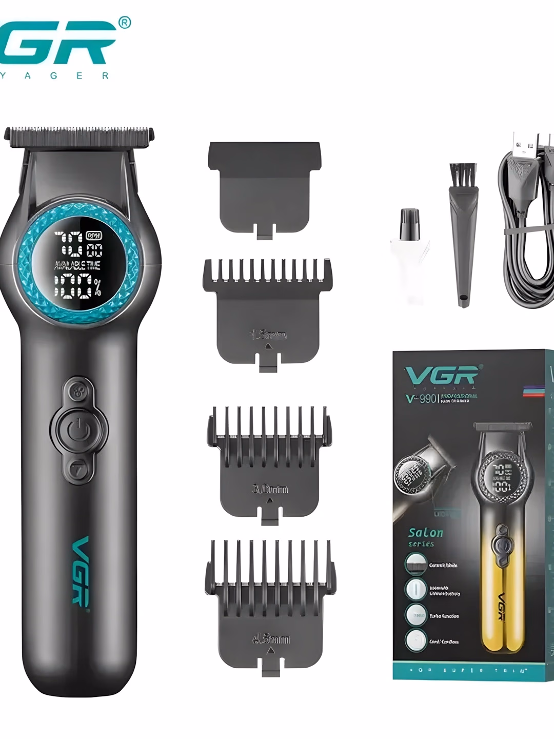 VGR V-990 professional soch mashinkasi: keramik pichoq, 3.5 soat ishlash - 5