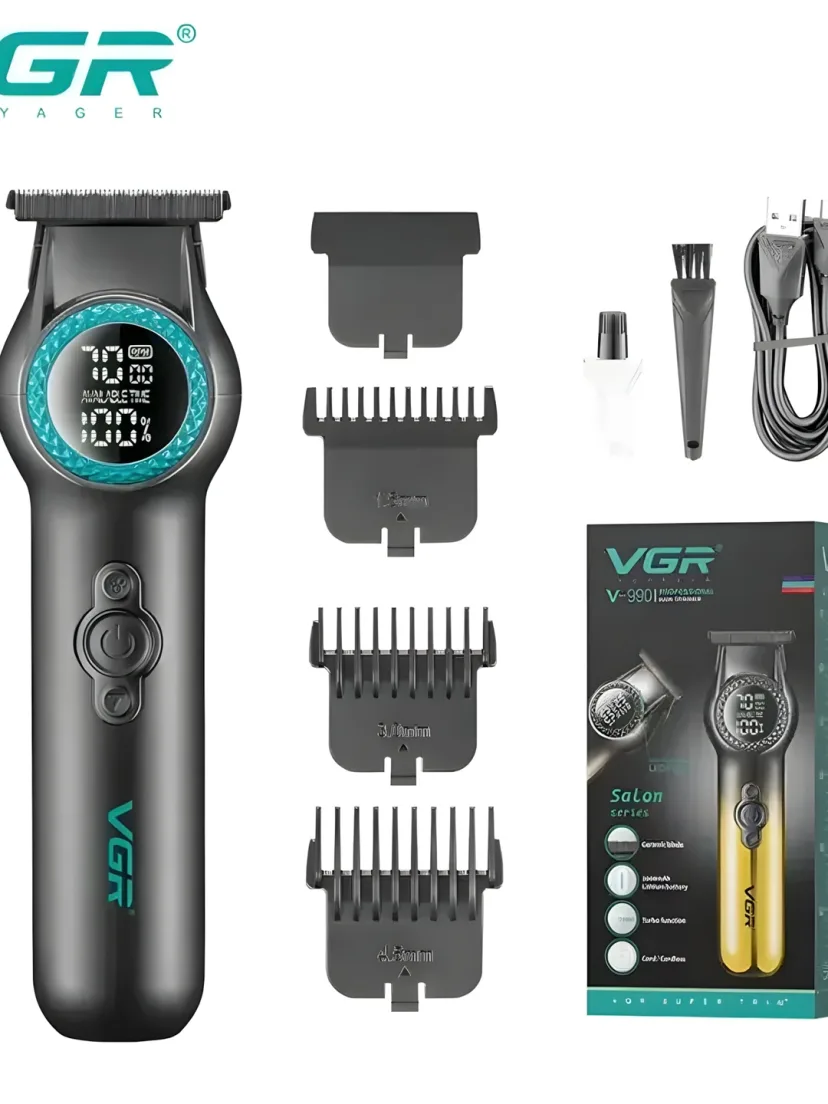 VGR V-990 professional soch mashinkasi: keramik pichoq, 3.5 soat ishlash
