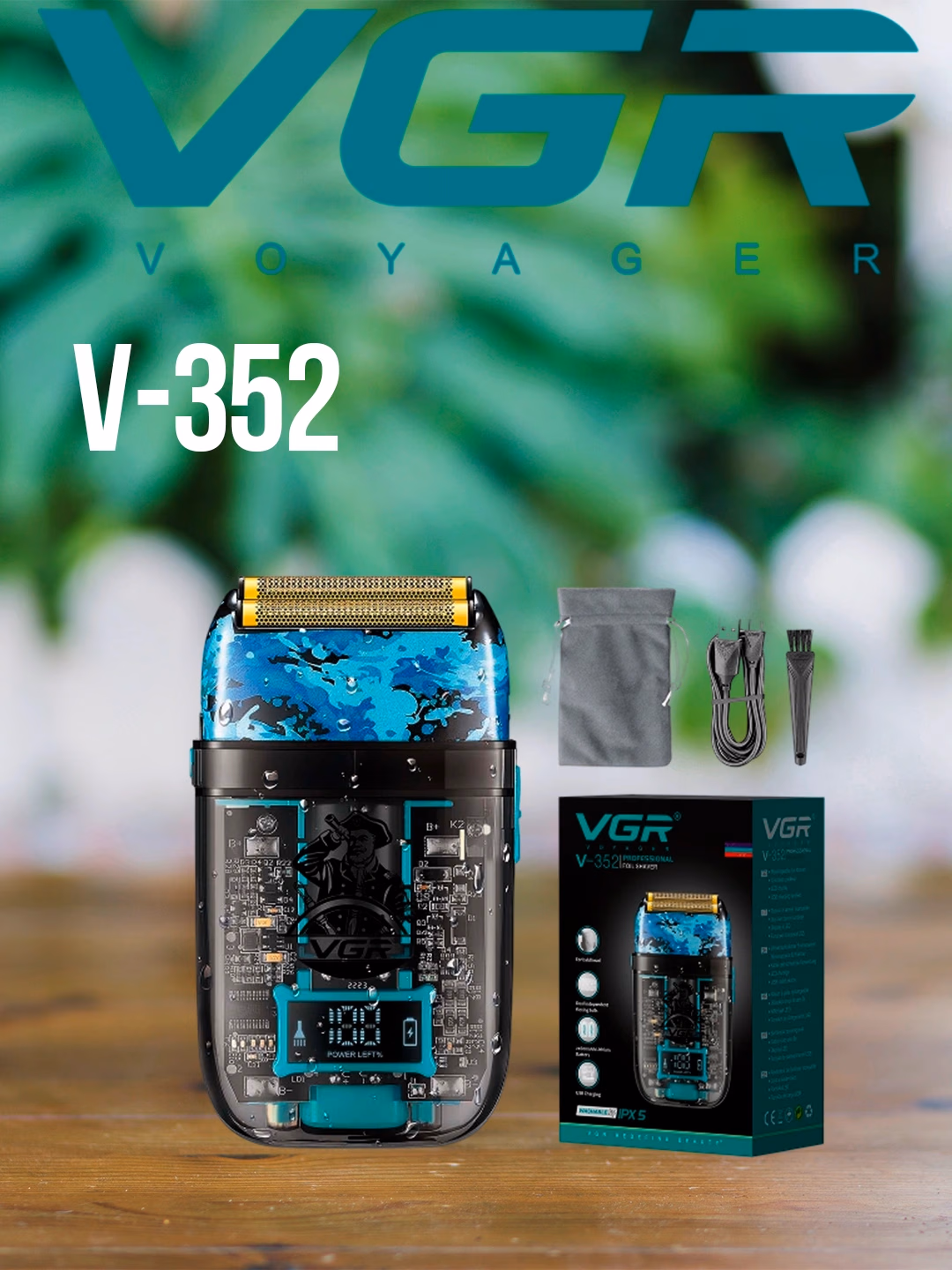 VGR V-356 Titan pichoqli soqol mashinasi, 100 daqiqa ishlash - 3