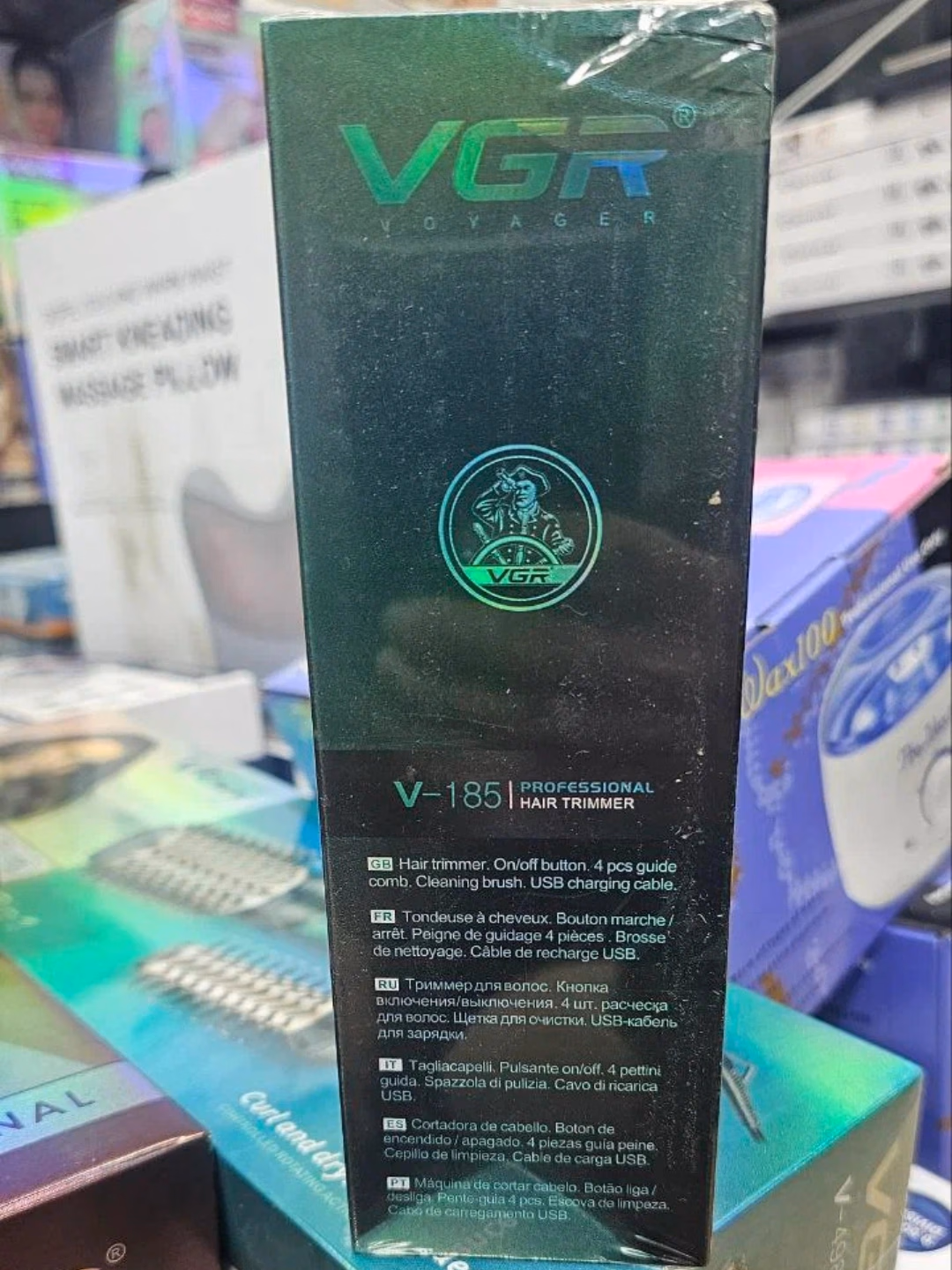 VGR V-185 trimeri, zanglamaydigan po'lat, 220 daqiqa ishlash, USB zaryadlanadigan - 3