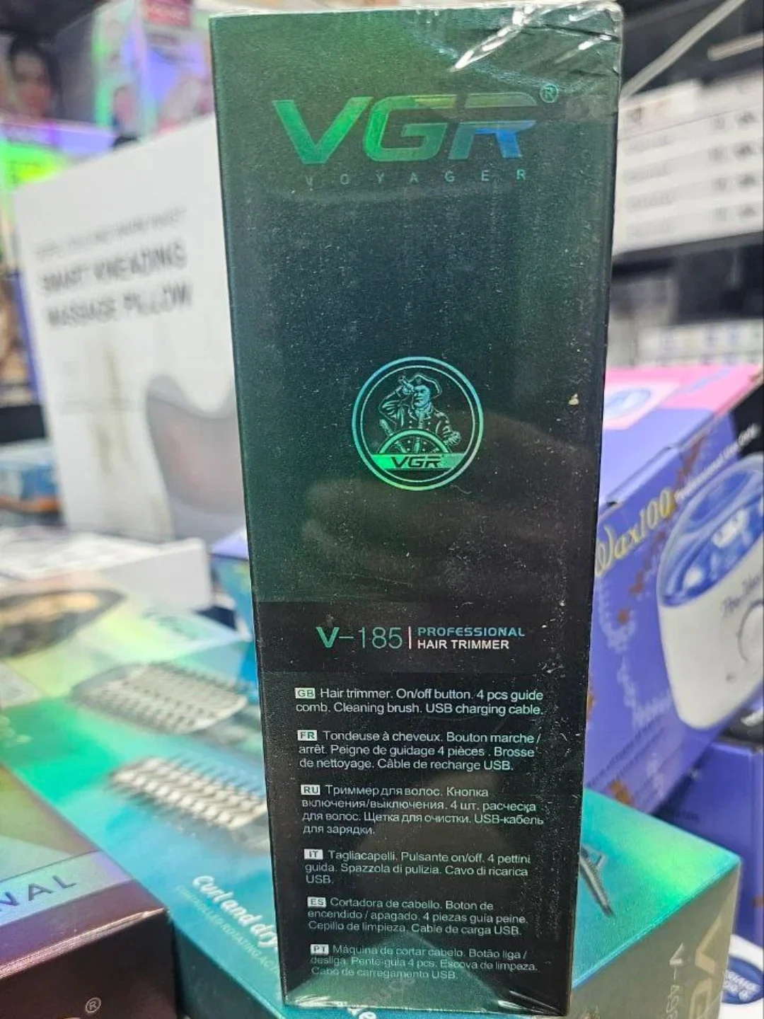 Триммер VGR V-185, нержавеющая сталь, 220 мин работы, USB зарядка - 3