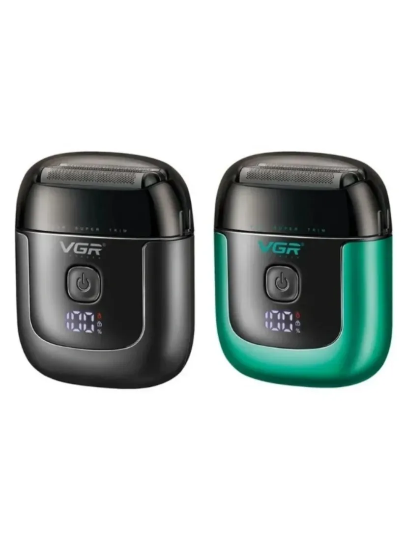 VGR V-380 Elektr Ustara: USB Zaryadlanadigan, LCD Panel, Quvvatli