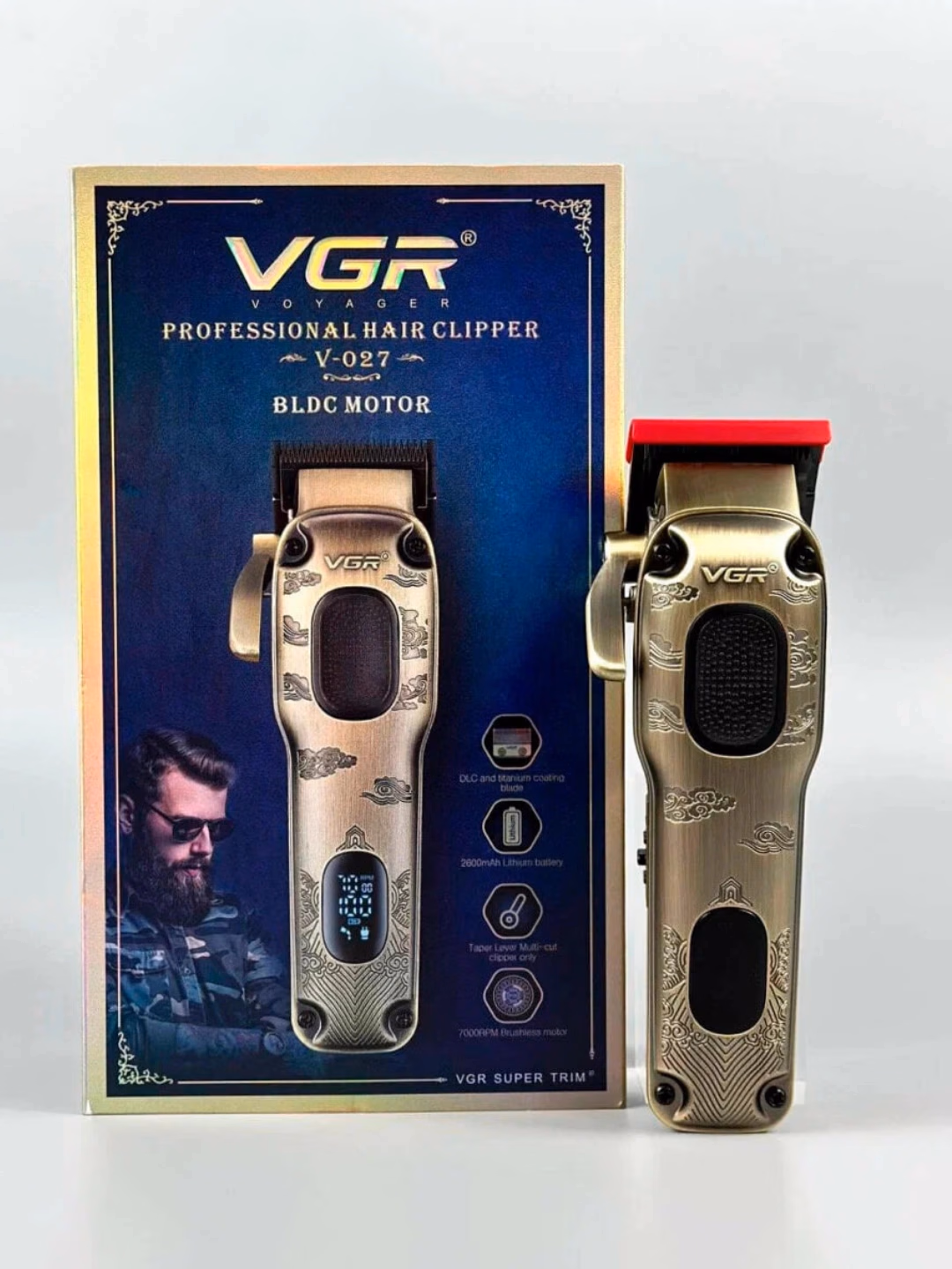 VGR V-298 Professional Simsiz Trimmer, 200 Daqiqa Ishlash - 5