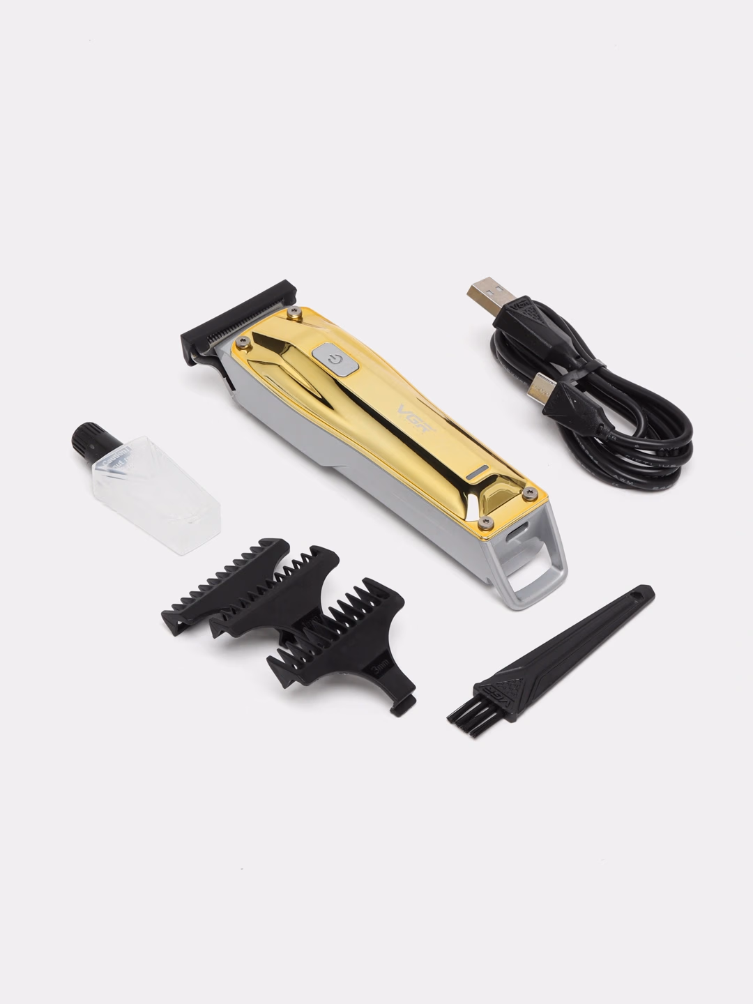 VGR V-955 Professional Simsiz Trimmer, Soch/Baqa uchun, 3 Nasadka - 4