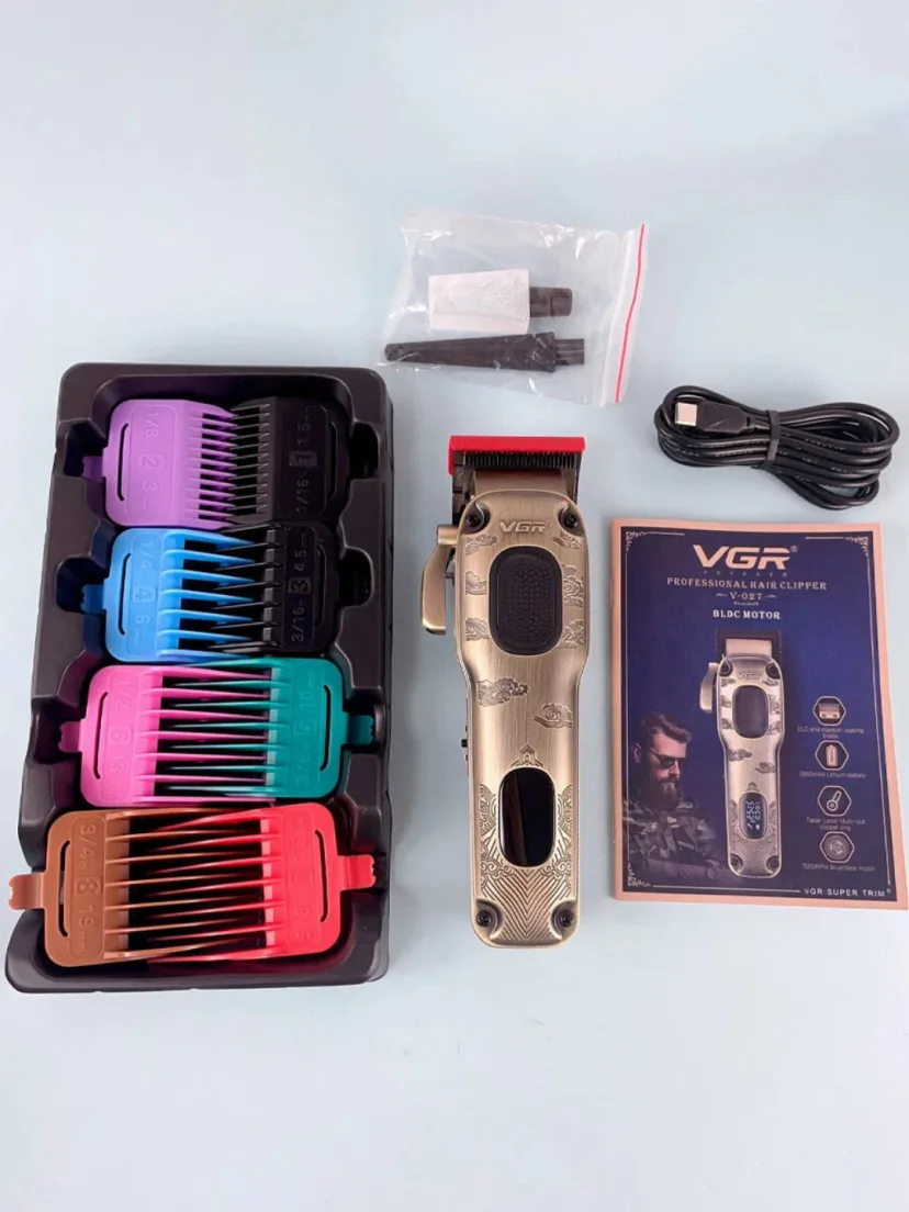 VGR V-027 Professional Soch Mashinkasi: BLDC Motor, 200 Daq., Tesla Pichoqlar