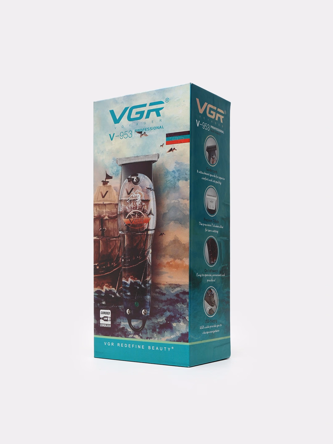 VGR V-953 Simsiz soqol olish va soch kesish trimeri - 3