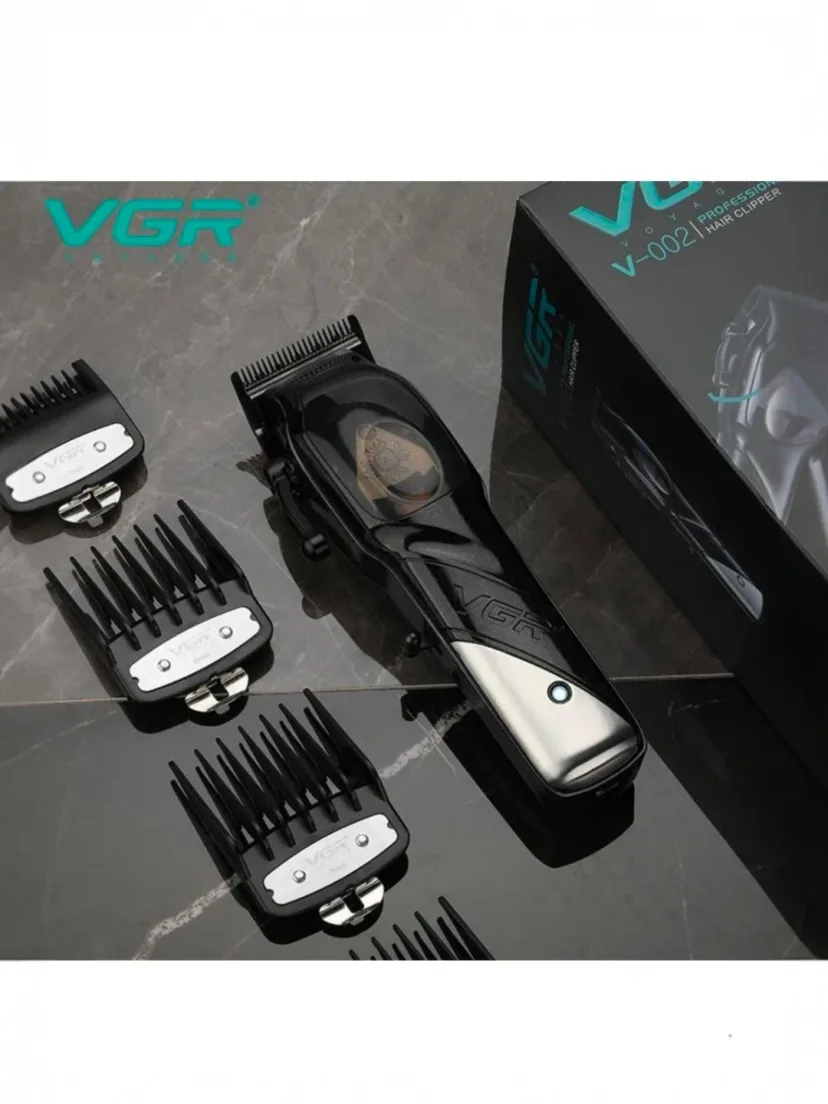 VGR V-002 Simsiz Trimmer: Soch va Soqol Uchun Professional Qurilma