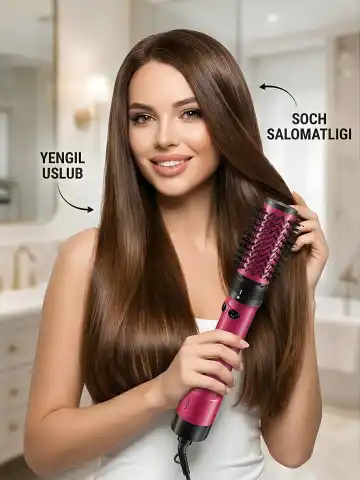 VGR V-480 soch fen cho'tkasi (2v1), keramik ionli qoplamali, 1800W