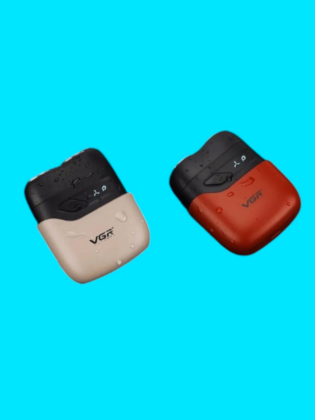 VGR V-345 Elektr Ustara: IPX7 Simsiz, Nam va Quruq Soqol olish uchun - 5