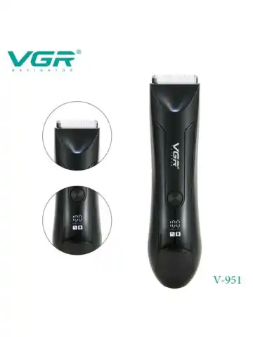 VGR V-951 Butun tana uchun suv o‘tkazmaydigan trimmer, LED displeyli
