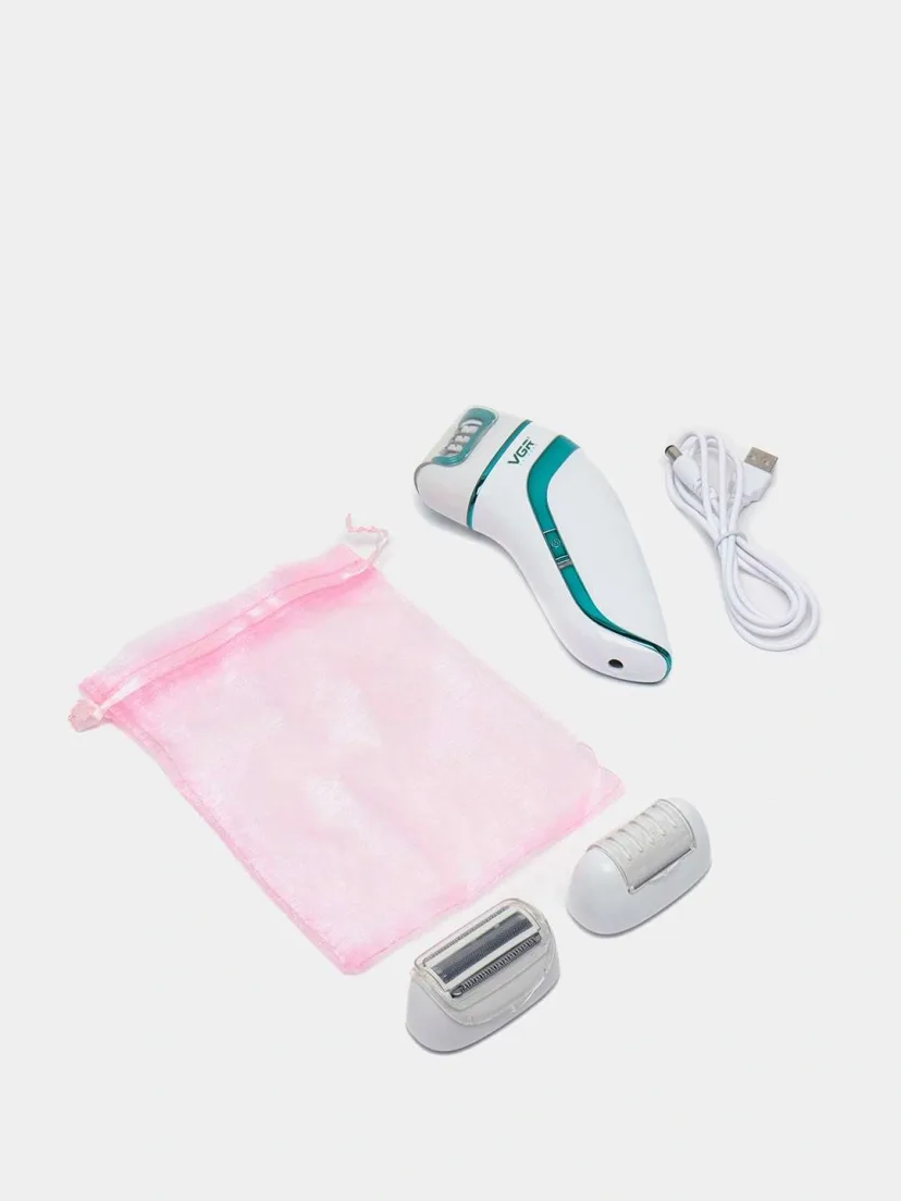 VGR V-713 ayollar uchun 3v1 epilator, akkumulyatorli