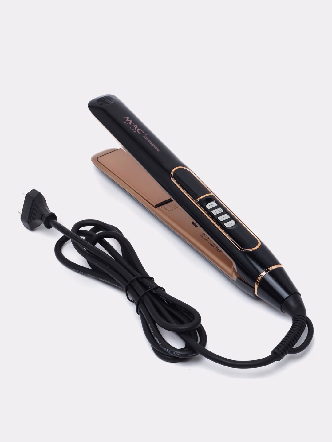 M·A·C STYLER MC-3067: Titan qoplamali professional soch to'g'rilagich, qovuruvchi