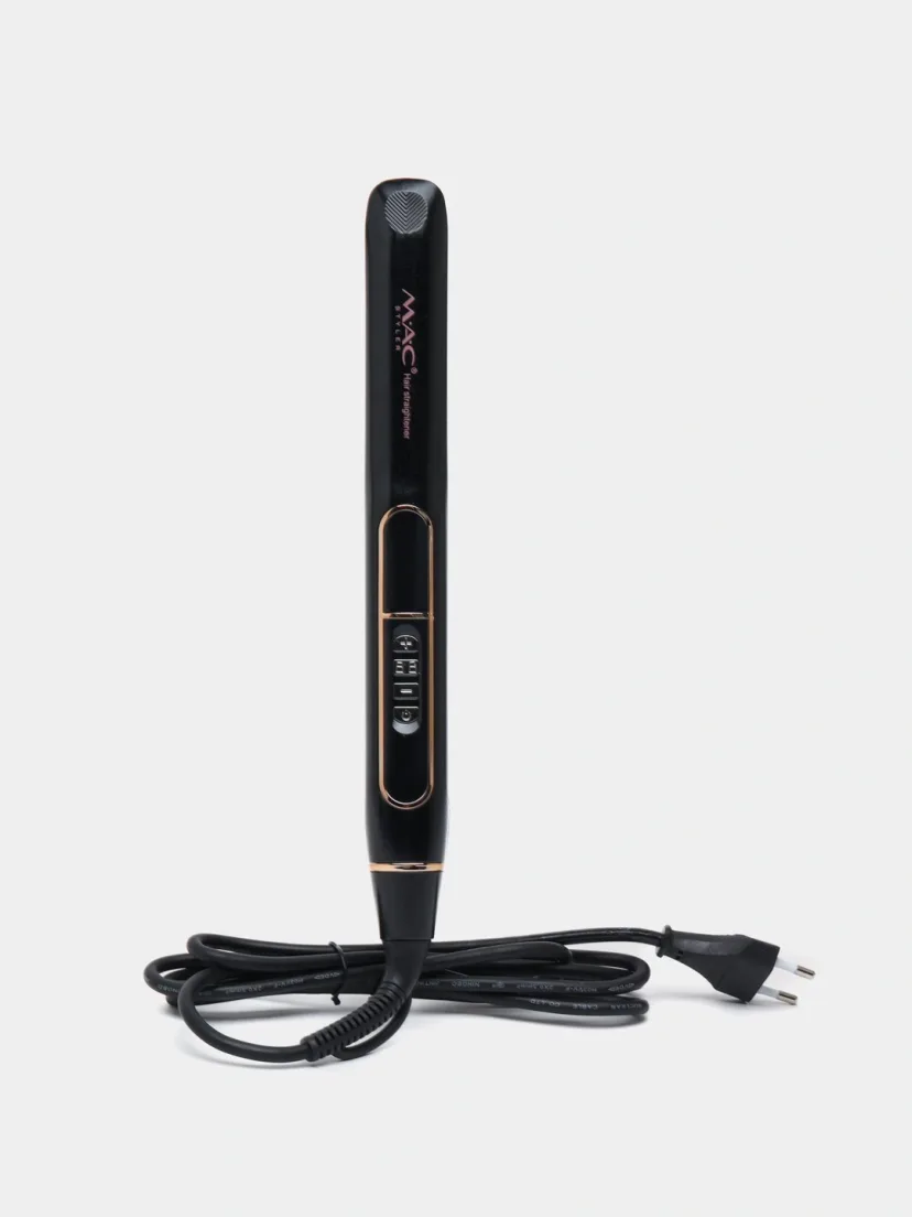 M·A·C STYLER MC-3067: Titan qoplamali professional soch to'g'rilagich, qovuruvchi