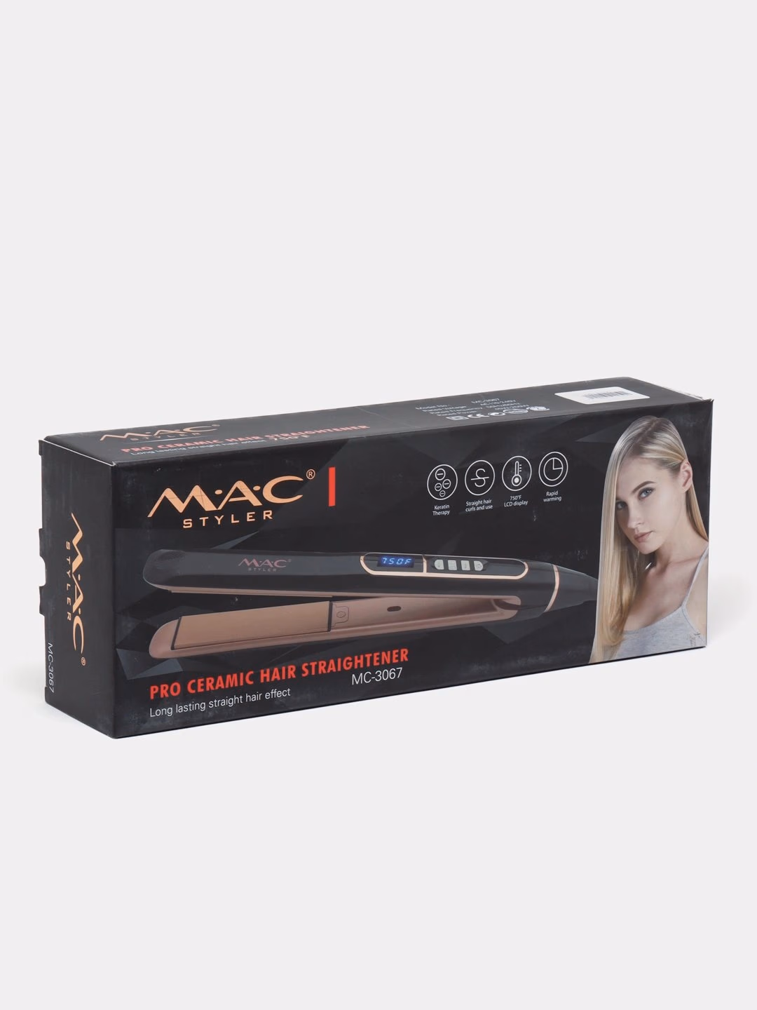 M·A·C STYLER MC-3067: Titan qoplamali professional soch to'g'rilagich, qovuruvchi - 4