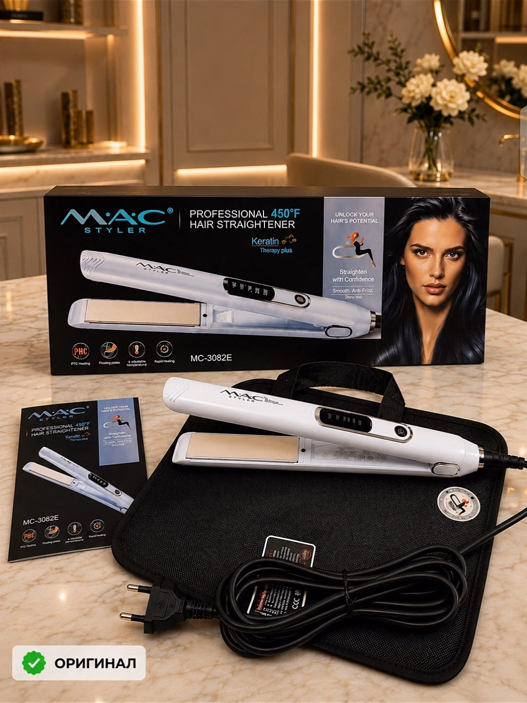 M·A·C STYLER MC-3082E Keratin Terapia Professional Soch Tekkislovchi Dazmol