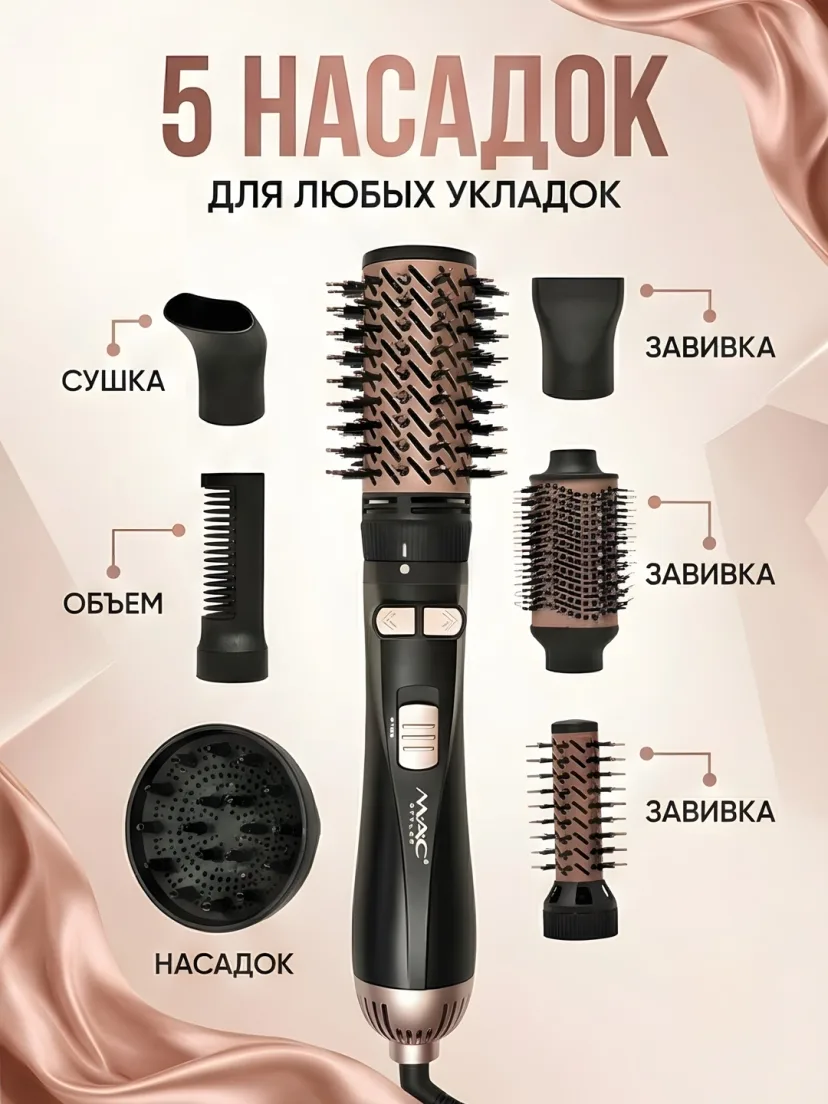 M·A·C STYLER MC-6620/6636 Fan-dazmol chotka: Seramikali, ionizatsiya bilan silliqlash