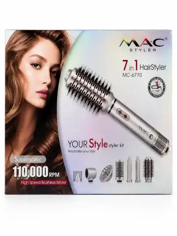 MAC Styler MC-6770 7-in-1 soch turmaklash qurilmasi, 110,000 RPM
