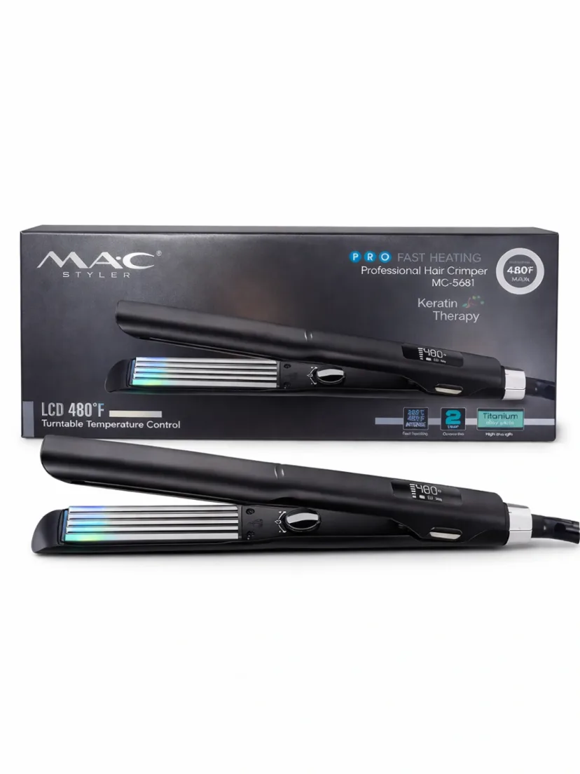 MAC Styler MC-5681: Soch gofre, ildiz hajmi, Ttitanium-keratin, LCD