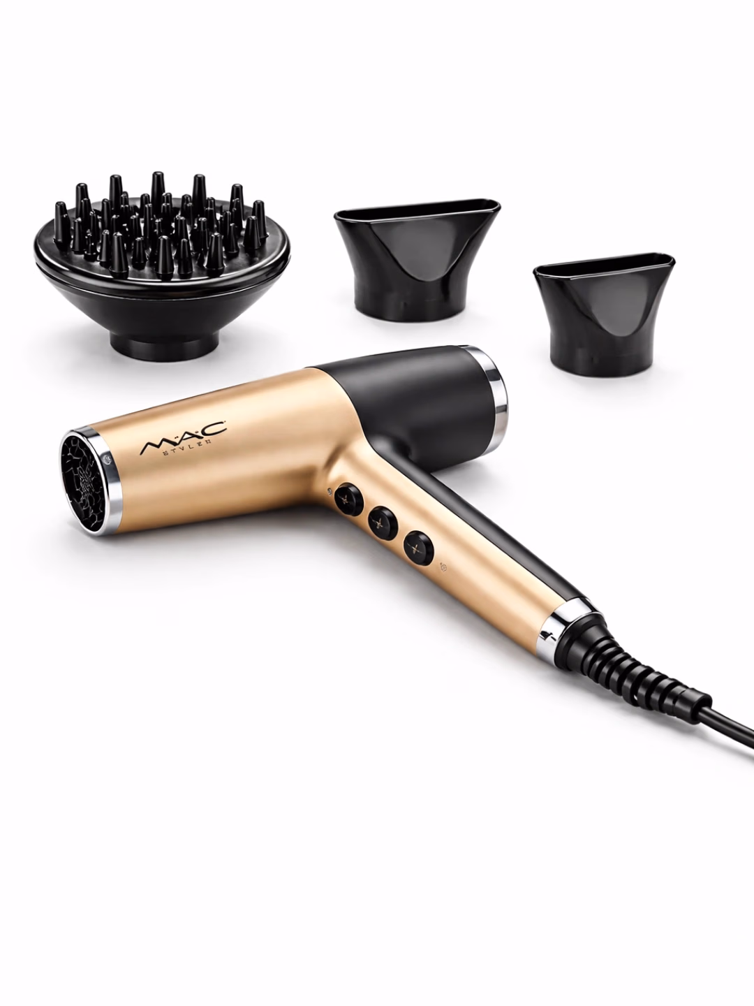 M·A·C STYLER MC-6810 hamyon filtri, 1800W, ionizatsiyali, nasadkalar bilan - 2