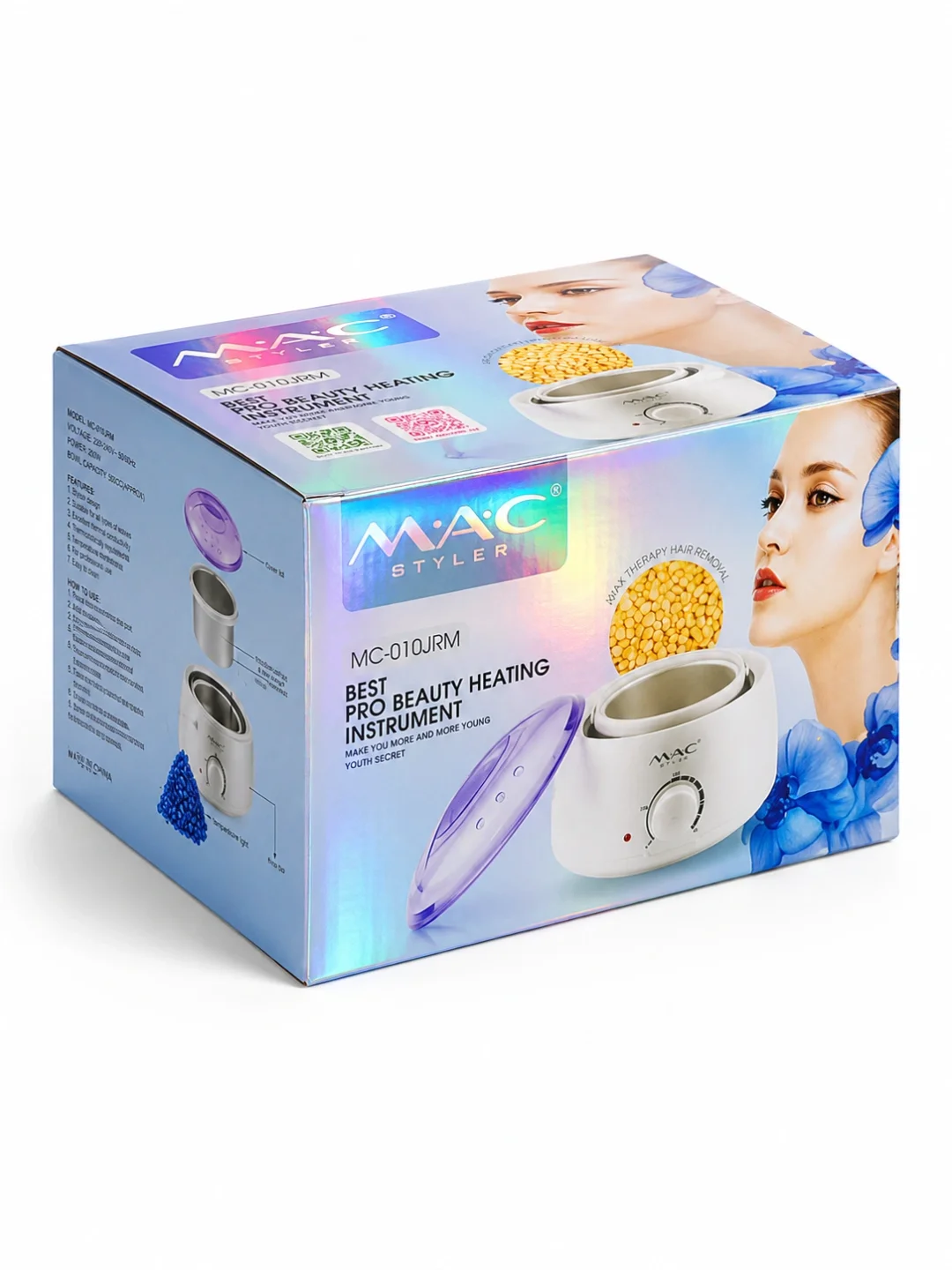 M·A·C STYLER MC-010JRM Воскоплав 500 мл, набор 4 в 1 для депиляции - 6