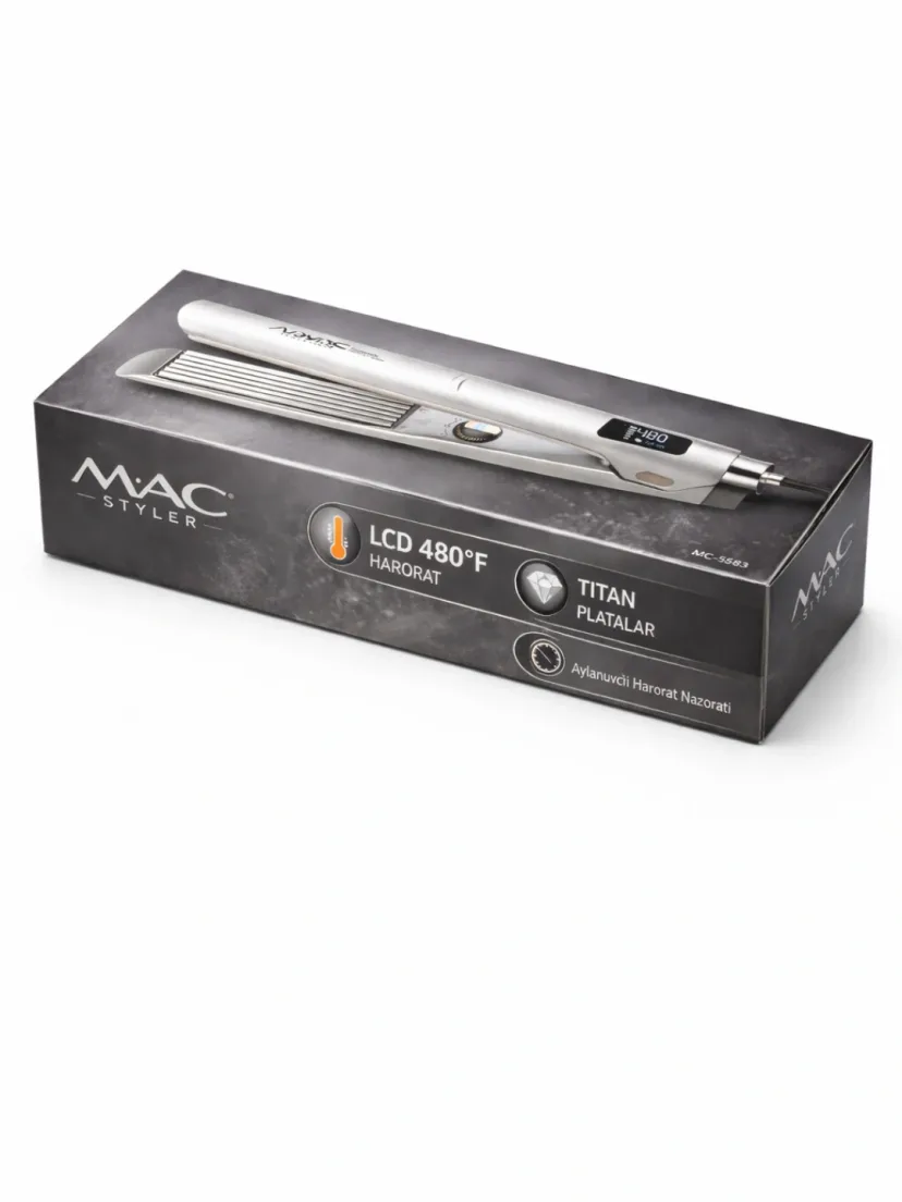 M·A·C STYLER MC-5583 Soch Gofresini Tita Platalari va LCD Boshqaruvi bilan